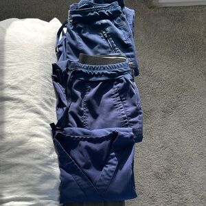 Navy Scrub Set with 2 Pants